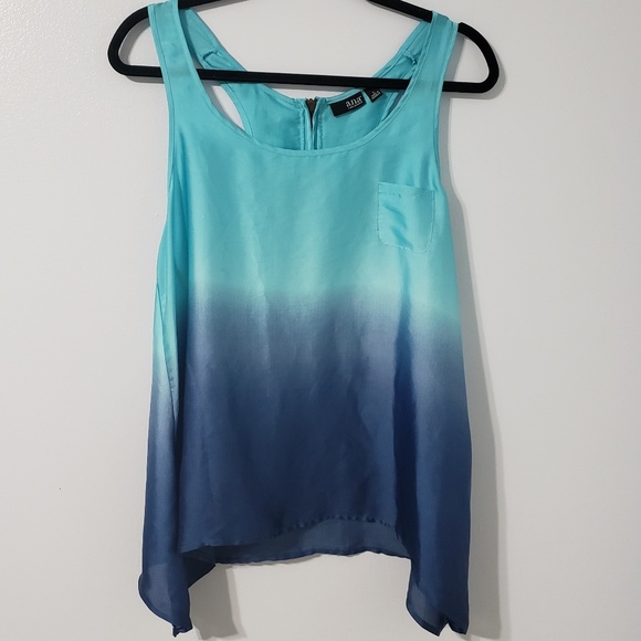 🔖A.N.A Handkerchief Drape Silky Tank Top - Picture 2 of 7